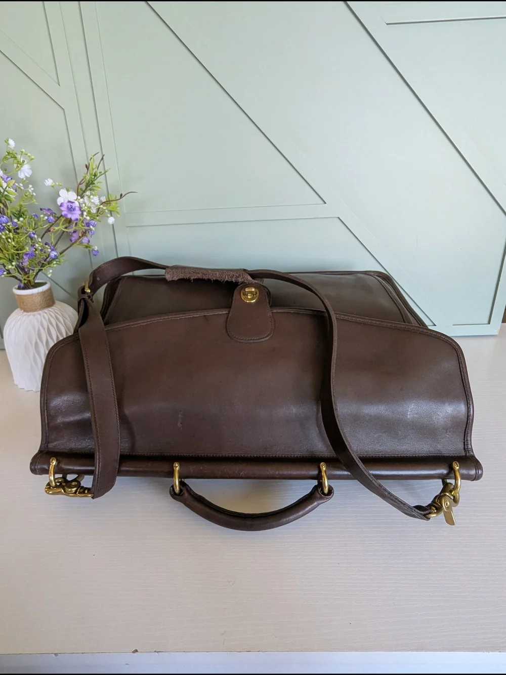vintage Coach BeekmanBriefcase (Style #5266), an iconic dowel-top design first